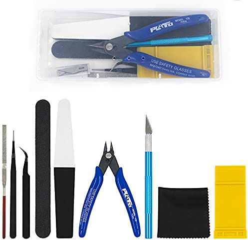 MMOBIEL Kit de 14 Outils de modélisme Gundam, Sets de Bricolage de Loisirs pour la Fabrication de modèles pour Niveau Avancé, Réparation et Fixation