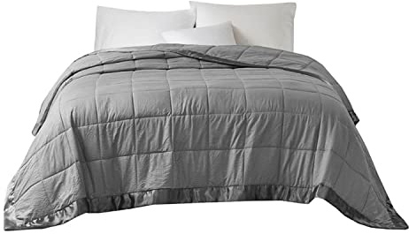 Madison Park Abajo Alternativa Manta Hipoalergénica 3M Scotchgard Resistente a las Manchas Dormitorio, Gran Tamaño King, Cambria Carbón