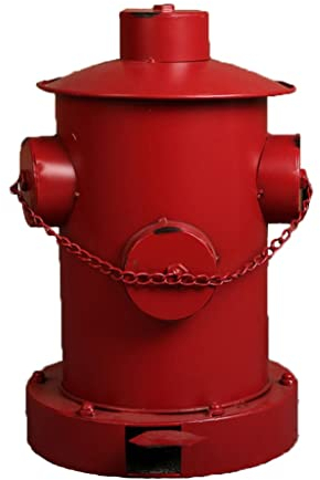 Cubo Basura Red Industrial Style Retro Basura Poder, Patios Al Aire Libre, Restaurantes, Lugares Públicos (Size : 25x40cm)
