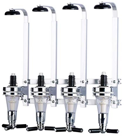 MXXHFC for Beer Fizzy Soda Wandmontierter 4-Stationen-Likör-Weinspender-Maschinen-Bar-Butler-Trinkausgießer Home-Bar-Werkzeuge Weingeschenke und -zubehör (Color : 168177301) (168177301)