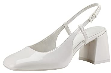 Tamaris Tamaris Femmes 1-1-29601-20, Sling Femme, White Patent,40 EU