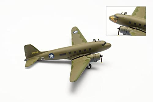 Herpa Modellflugzeug Vintage Wings Douglas C-53 41-20095 Maßstab 1:200 - Modellbau Flugzeug, Flugzeugmodell für Sammler, Miniatur Deko, Flieger ohne Standfuß aus Metall