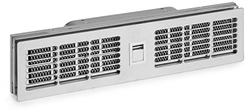 Klarstein 2 in 1 Piastra Induzione e Cappa Aspirante per Cucina a Isola, Cappa Cucina 654m³/h, Piano Cottura 4 Fuochi, Piano Cottura Induzione in Ceramica Touch Control, Ricambio Filtro Antigrasso