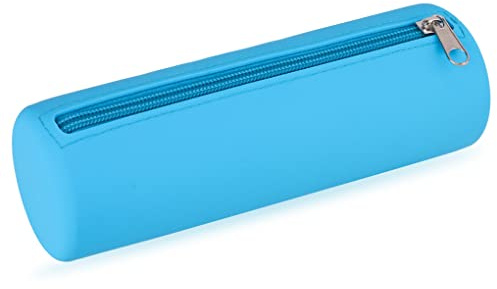 Oyachic Silicone Federmäppchen Cylinder Pencil Case Stifttasche Kosmetisches Schreibwaren Federtasche für Studenten Erwachsene
