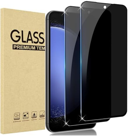 JMDZDL Sichtschutz für Samsung Galaxy S23 FE Schutzfolie, [2 Stück] Anti-Spähen Panzerglasfolie für Samsung S23 FE Anti-Spy Displayschutzfolie 9H Härte Gehärtetes Glas Full Screen Blickschutzfolie
