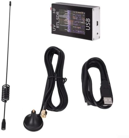SPORTARC Ricevitore sintonizzatore, 100KHz-1.7GHz Full UV HF RTL-SDR USB Tuner Receiver R820T+8232 Prosciutto con guscio in alluminio, 1401097197