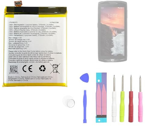 Aousavo LPN385375 Batterie de rechange compatible avec Crosscall Core X4 Remplace COX4BAT100 avec kit d'outils gratuits