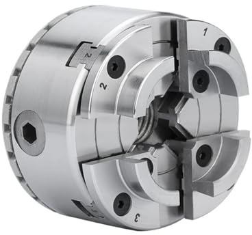 MUHM Chuck KP96 Portabrocas autocentrante de 4 mordazas for Torno de Madera Herramientas de Torno de 3,75 Pulgadas (Color : KP96 E 1-8TPI)