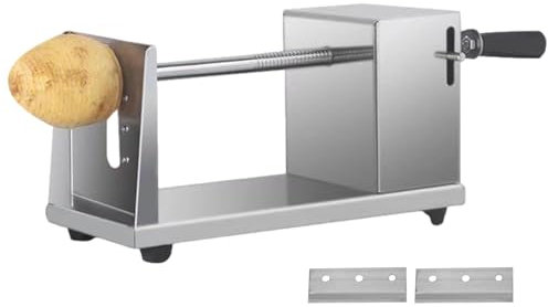 Nbhuiakl Cortador de Patatas | Cortador de Patata en | Rebanadora de Patatas retorcida Manual | Cortador de Verduras en rebanadora de Manzanas de para hoteles y restaurantes
