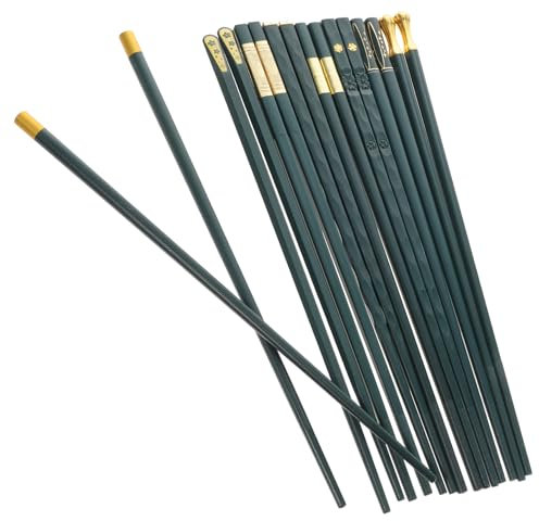 LABRIMP 8pares Conjunto De Palillos Reutilizables Antideslizantes Para Sushi y Comida Asiática Palillos De Japonés y Chino Resistentes Al Calor Perfectos Hogar y
