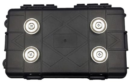 Autoschlüssel-Versteckbox – Schlüsselhalter-Magnetbox, Autoschlüsseletui | Mehrzweck-Versteckboxen unter dem Auto, wasserdichter, versteckter Schlüsselhalter mit Polsterung, leichter Schlüsselversteck