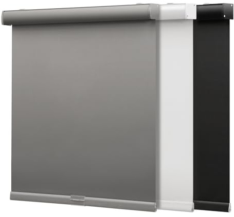 SMONTER Cordless Blackout Roller Shades for Windows- Room Darkening Roller Blinds with Valance, High Shading & UV Protection, 22 W x 72 H, Grey