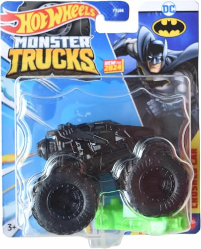 Hot Wheels Monster Trucks Batman Tumbler 1:64 Scale Crash Attack Super Smash