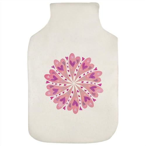 Azeeda 'Rosa Herz-Mandala' Wärmflaschenbezug (HW00039662)