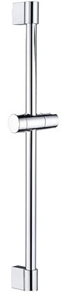 Barre de douche coulissante et pommeau de douche à main avec porte-savon, kit de support chromé (couleur : barre coulissante uniquement)