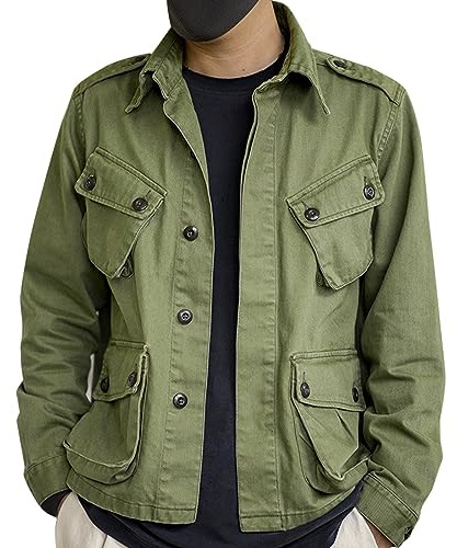 Giacca da uomo leggera da safari da uomo, vintage, giacca cargo da combattimento, cappotto militare resistente, giacche tattiche resistenti ai graffi, cappotti da camicia comodi da indossare, multi