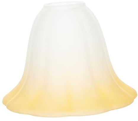 HONITANO Abat-jour Verre Ambre Peint Pour Suspension Applique Et Lampe De Table Design Simple Et Installation Facile Cache-ampoule Décoratif Pour Intérieur
