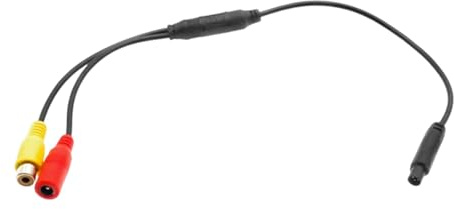 Ronyme Câble Adaptateur de caméra de recul, Adaptateur d'alimentation de, Transmission Stable Universelle, tête mâle compacte à 4 Broches vers RCA