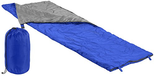Pearl Jardín - Saco Dormir Manta: Ligero Saco de Dormir de Techo, Relleno de Fibra Hueca de 200 g/m², 190 x 75 cm (Bolsa Verano, Encendedor Manta, colchón Aire)