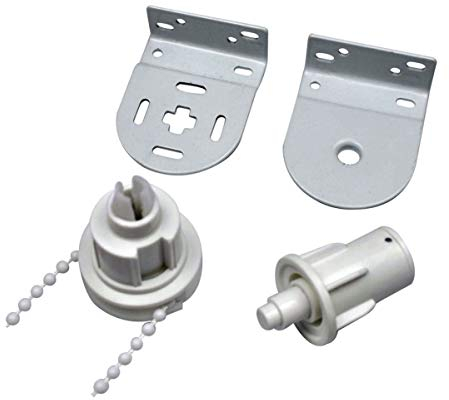 Luanxu 30mm Roller Blind Clutch Roller Shade Clutch Replacement Spares Parts Repair Kit Complete with Metal Brackets, Bead Chain, Shade Weight Max Load 11 LBS (5 KGS)