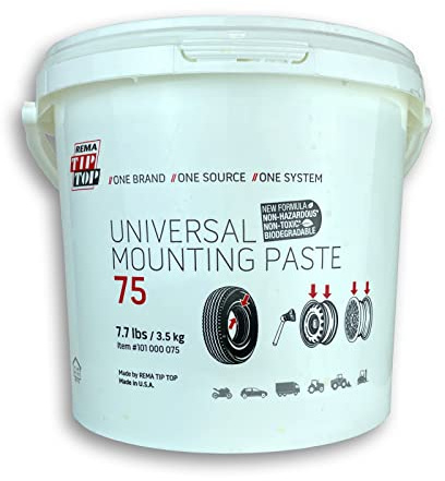 REMA TIP TOP 75 Universal Tire Mounting Paste 7.7 lb Tall Pail of Bead Lube