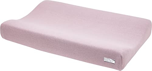Meyco Baby Wickelauflagenbezug 50x70cm Knit Basic Baumwolle Lilac | 100 % Baumwolle, Wickelunterlage, kuschelig weich, hautfreundlich, atmungsaktiv, schnelltrocknend, pflegeleicht