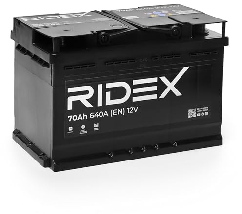 RIDEX 1S0005 Autobatterie 70Ah 640A 12V Starterbatterie B13 DIN/ISO L3 ersetzt Batterie 65Ah 63Ah 60Ah