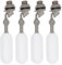 Valvola a Galleggiante da 1/2 Pollice,4 Valvole Galleggiante,Valvola Galleggiante In Plastica Riempimento Automatico con Braccio Regolabile per Abbeveratoi per Bestiame,Acquari,Acquacoltura (Grigio)