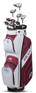 Callaway Golf 2024 Reva paketset (äggplanta, höger, 11 stycken, vagnväska)