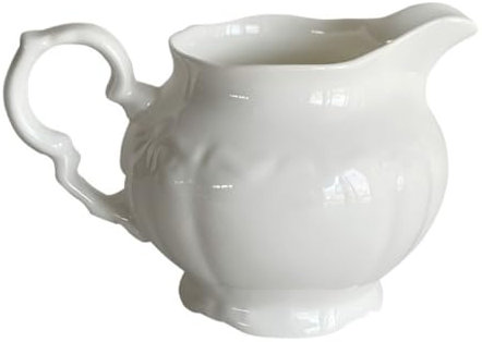 Cabilock Elegante Jarra de Porcelana de Gran Capacidad Jarra para Café Té Y Crema Taza de Cerámica para Cenar