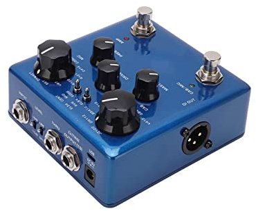 Joyance Simulator Pedal Effektpedal Simulator NSS?5, Schrank- und Nachsimulationsinstrument Accory, Blau, Kompatibel mit Power Amp Pedalen, Kompaktes Design, Vielseitig einsetzbar