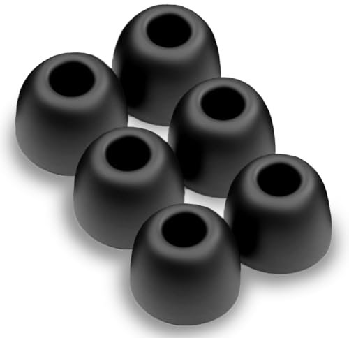 Okuli 6 x Écouteurs en Silicone Embouts d'oreilles pour Google Pixel Buds Pro Casque Écouteurs en Noir