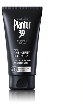 Plantur 39 Anti-Grey Effect Conditioner 150ml | Controlled Concealing of Grey Hairs | With 5.6-DHI for Gradually Darker Hair