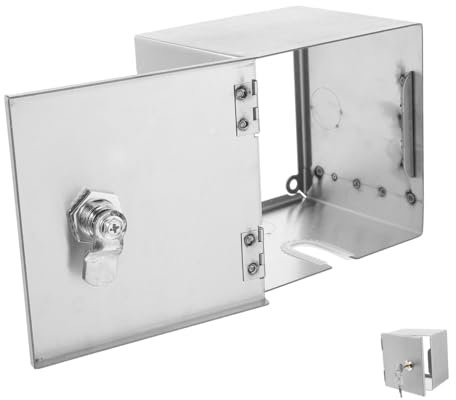 PRETYZOOM Scatola Derivazione Stagna Facile Installazione e Isolamento Ambientale con Serratura in Acciaio Inossidabile per Presa Elettrica Adatta a Uso Esterno e Montaggio a Muro