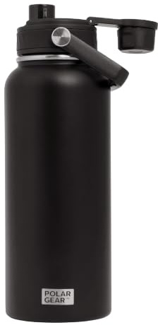 Polar Gear 1L Insulated Water Bottle, Stainless Steel Leak-Proof + Chug Cap