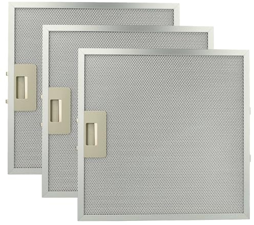 vhbw 3x filter metallfettfilter kompatibelt med Privileg Extraktorfläkt – 32 x 32 x 0,85 cm metall