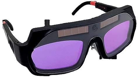 Jeanoko Schweißerbrille, Professionelle Automatische Dimm-Schutzbrille für Schweißarbeiten, ABS-LCD, Lichtempfindliche Variable Linse