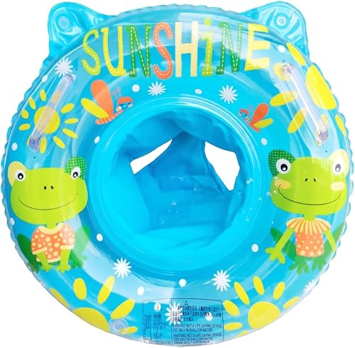 Baby Schwimmring, Schwimmreifen Baby, Baby Schwimmring ab 6 Monate bis 3 Jahren, Schwimmhilfe für Jungen und Mädchen, Kinder Schwimmring mit Sitz & Griffen für Planschbecken, Strand