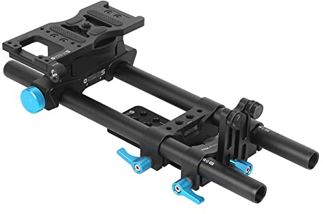 Vvikizy Snabbmonterande 15 Mm Stångstödsystem, Metallkulhuvud för Digitalkameror, Filmskapande och Fotografering