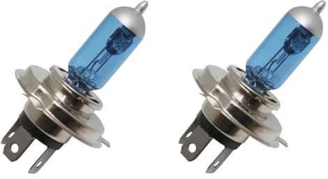 cyclingcolors 2x glühbirne glühlampe motorrad moped roller auto, 12V 60/55W H4 blau