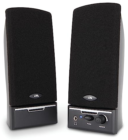 Cyber Acoustics CA-2014 Computer Speakers, Full Stereo Sound, Convenient Controls, Easy Setup