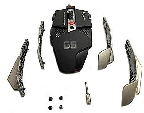 Dragonwar G5 Warlord 4000DPI Mouse da gioco RGB ergonomico e personalizzabile con 8 pulsanti - Nero