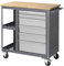 STIER Fahrbare Werkbank mit 6 Schubladen und 2 Fachböden BxTxH 960x450x950 mm