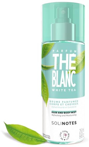 White Tea Body Mist by SOLINOTES | Refreshing And Hydrating Womens Fragrances - Alcohol-Free | Body Spray for Women and Hair | 8.45 fl.oz