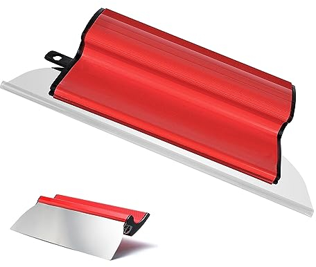 Spatola per superfici professionale, in acciaio inox, per intonacare pareti, soffitti (dimensioni: 25 cm) (ML317)