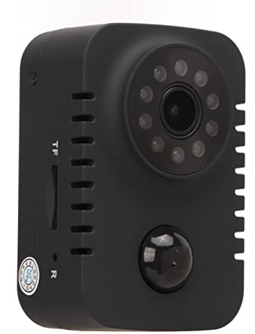 Mini Macchina Fotografica, Telecamera Palmare 1080P HD, Telecamera di Sicurezza 120 ° Grandangolare Infrarosso PIR Videocamera per la Registrazione Video Telecamera Sportiva con