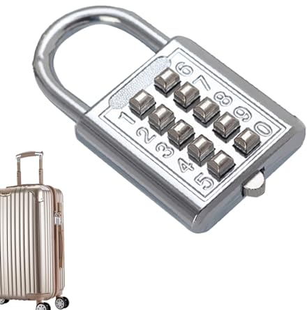 Candado de combinación para casillero, cerraduras combinadas de 8/10 dígitos para taquillas, candado de códi digital pequeño para valla, estudiantes, casillero deportivo Vllold