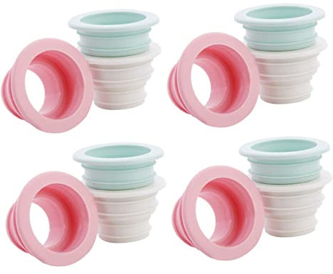 OSALADI 40pcs Drain Hose Seal Washing Machine Plug Sealing Ring Sewer Sealing Rings for Washing Machine Outlet Pipe Pipe Plug for Sink Unblocker Bathroom Use Random Color