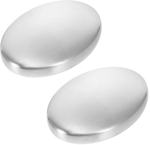 YOCDNOV 2pcs Savon INOX désodorisant Maison - Savon Anti Odeur ustensiles de Cuisine Savon Gadget Cuisine pour éliminant Les oignons odorants, Poissons, ail, odeurs Fortes des Mains