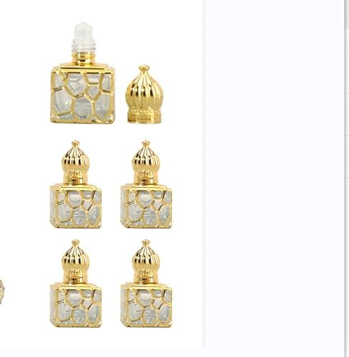 CDIYTOOL Botella de agua bendita de vidrio, botella de aceite esencial con rodillo, botella de perfume de pagoda, dispensador de agua bendita cristiana católica para fiesta de bautizo, regalo para